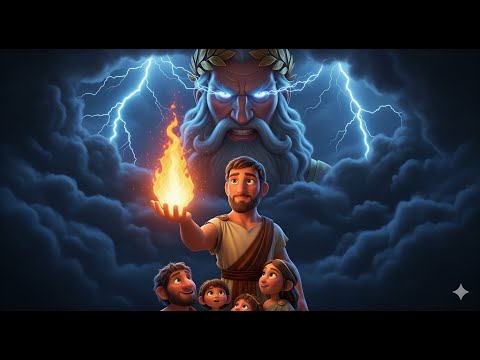 BAJKA O ODWAŻNYM PROMETEUSZU | Mitologia dla Dzieci |Jak człowiek dostał OGIEŃ? | Audiobook PL