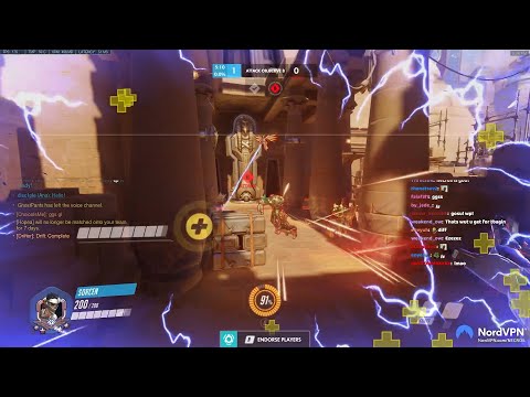 POTG! NECROS INSANE NANO GENJI OVERWATCH GAMEPLAY SEASON 33 TOP 500