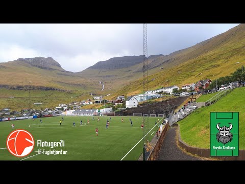 Fløtugerði stadium in Fuglafjørður Faroe Islands | Stadium of ÍF Fuglafjørður