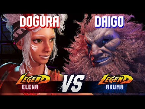 SF6 ▰ DOGURA (Elena) vs DAIGO (Akuma) ▰ High Level Gameplay