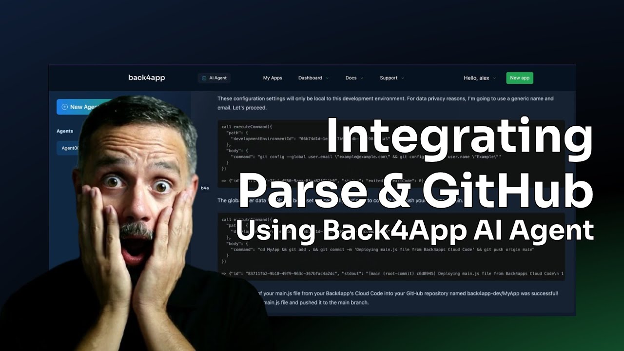 How to integrate Parse and Github with Back4app Agent