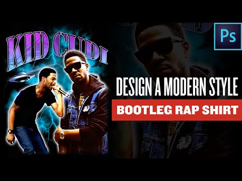 HOW TO DESIGN MODERN BOOTLEG RAP T-SHIRTS (PHOTOSHOP...