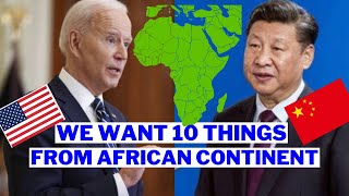 United States and China Want 10 Things From African Countries. US China Relationship With Africa