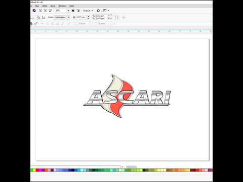 Thumbnail for How to draw a ascari logo|Coreldraw| Drawing.#car #drawing #viralvideo #trending #logo  #ascari by Ferrari Ascari
