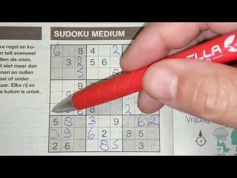 Ichi, Ni, San.... Let's go! Medium Sudoku puzzle (#308)10-30-2019 part 2 of 3