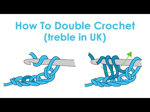 How to Double Crochet (Treble Crochet in UK) - Crochet Lesson 5