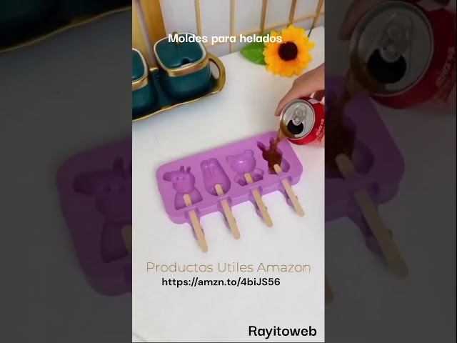 Vídeo relacionado con Alinana 9 Cavidades Moldes para Helados con Palo, Reutilizable Moldes para Helados de Grado Alimenticio sin BPA, DIY Molde Helado con Cepillo de Limpieza y un Embudo
