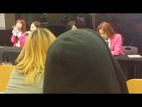 160716 Sonamoo fansign fancam 5 Minjae talk