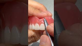 Adding more life-like characteristics to a digital denture that was printed in my lab today