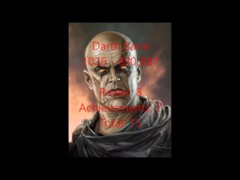 Top 50 Greatest Sith Lords: 12,000 BBY - 200 ABY