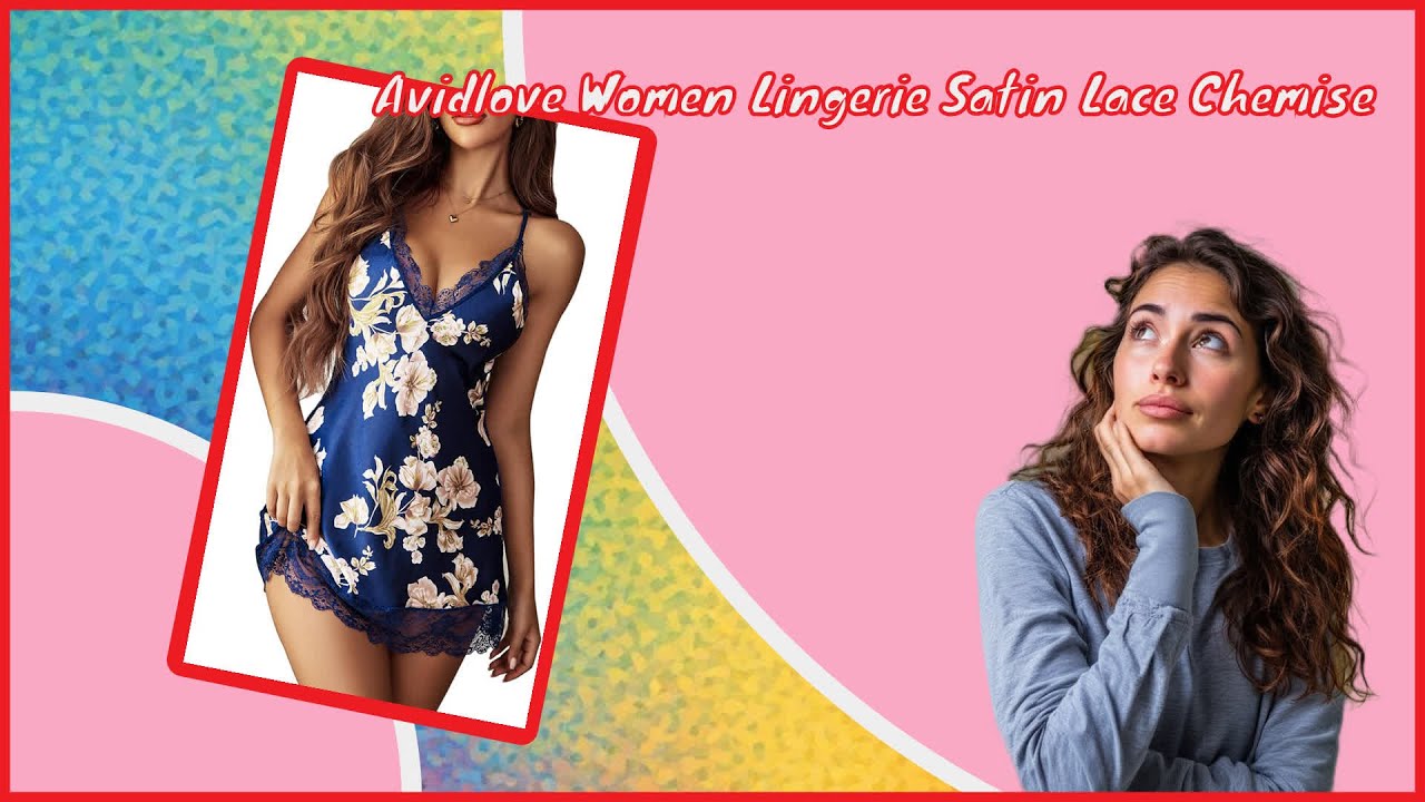 Avidlove Women Lingerie Satin Lace Chemise review