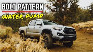Toyota Tacoma 05-15 4.0L V6 Water Pump Bolt Locations | 1GR-FE 10MM & 12MM
