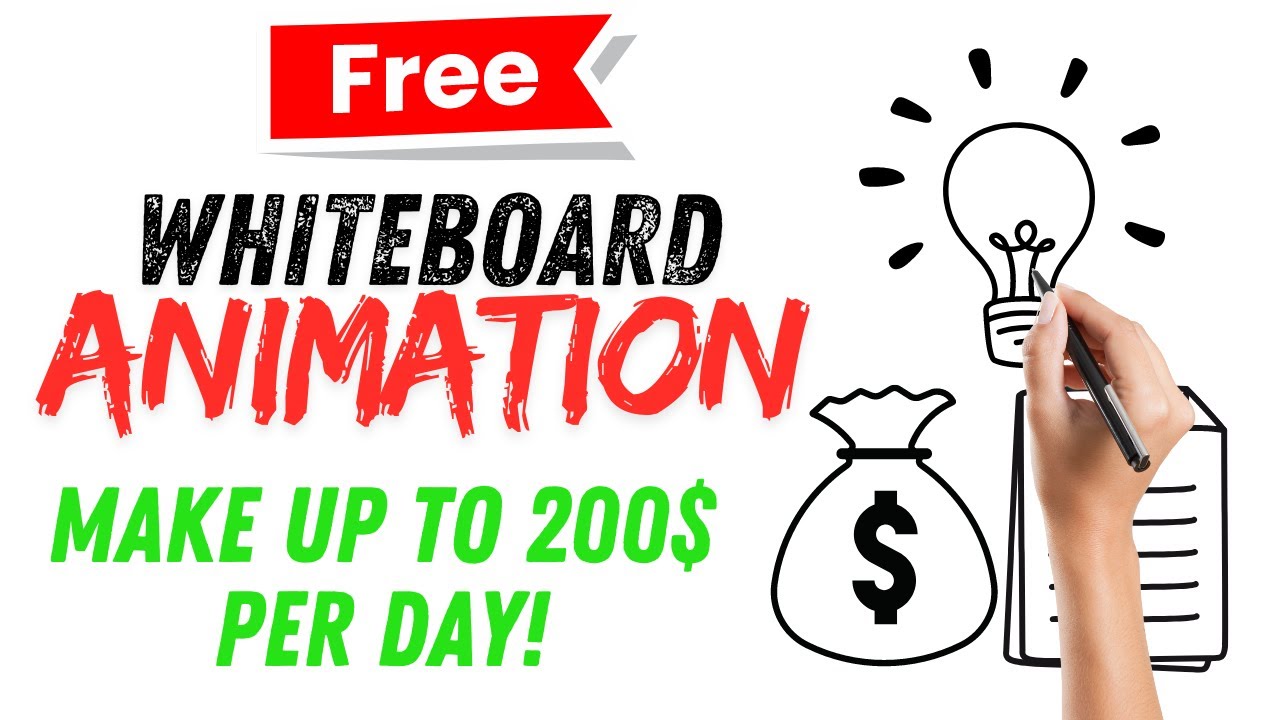 How to make money with free whiteboard animation using AI