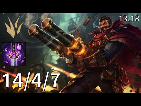 Graves Jungle vs Shaco - KR Diamond | Patch 13.18