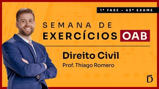 Civil Law with Commented Questions | OAB Exercise Week 43 - 1st Phase
