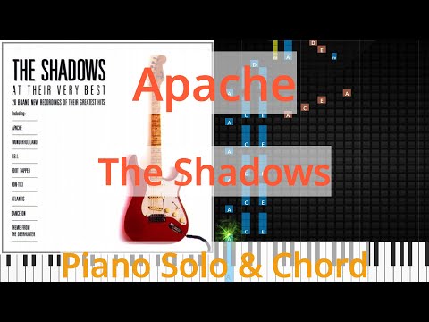 🎹Solo & Chord, Apache, The Shadows, Synthesia Piano