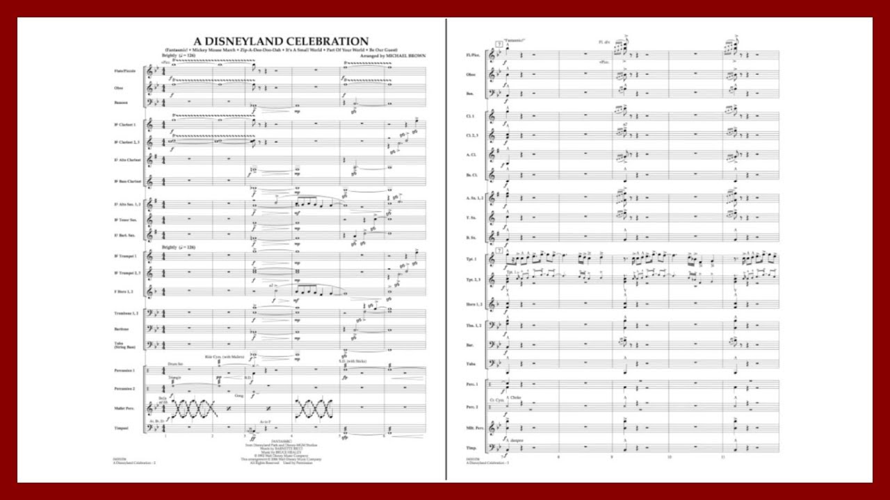 A Disneyland Celebration | Arr. Michael Brown