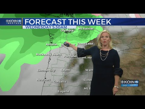 5 p.m. Monday evening forecast KOIN 6 News Nov. 12, 2018