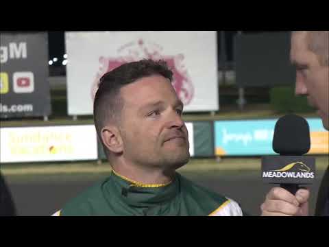 July 16, 2022 - Meadowlands Pace Trophy Presentation with Brent MacGrath & Yannick Gingras interview