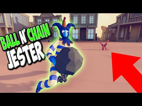 TABS New Fusion! BALL N' CHAIN JESTER vs Every Faction + Bonus -  Wild West Faction Update MODS