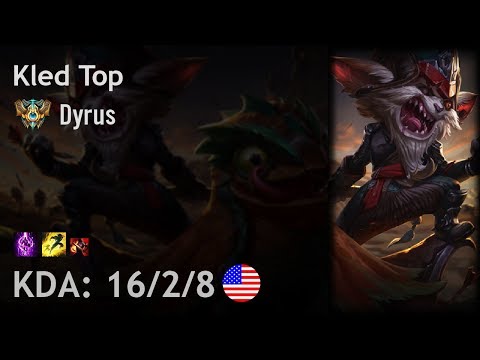 Kled Top vs Aatrox - Dyrus - NA Challenger Patch 7.19