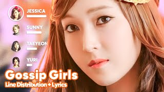 Girls&#39; Generation - Gossip Girls (Line Distribution + Lyrics Karaoke) PATREON REQUESTED