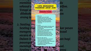 Download lagu MEMUASKAN PASANGAN JARAK JAUH MENURUT ISLAM mp3