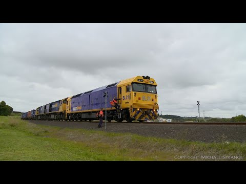 7902V Container Freight Train / Crew Change & Departure - PoathTV Australian Railways