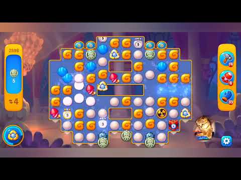 фишдом 2022 # 2596 уровень - прохождение без бустеров # Fishdom,  2596  level - no Boosters.