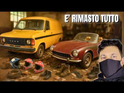 CASA ABBANDONATA CON GARAGE PIENO DI AUTO |  E' RIMASTO TUTTO
