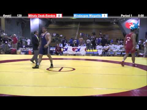 120 KG Mihaly Deak-Bardos (HUN) vs Mindaugas Mizgaitis (LIT)