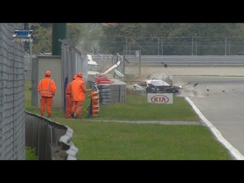 International GT Open 2017. Qualifying 1 Autodromo Nazionale Monza. Aleksandr Moiseev Hard Crash