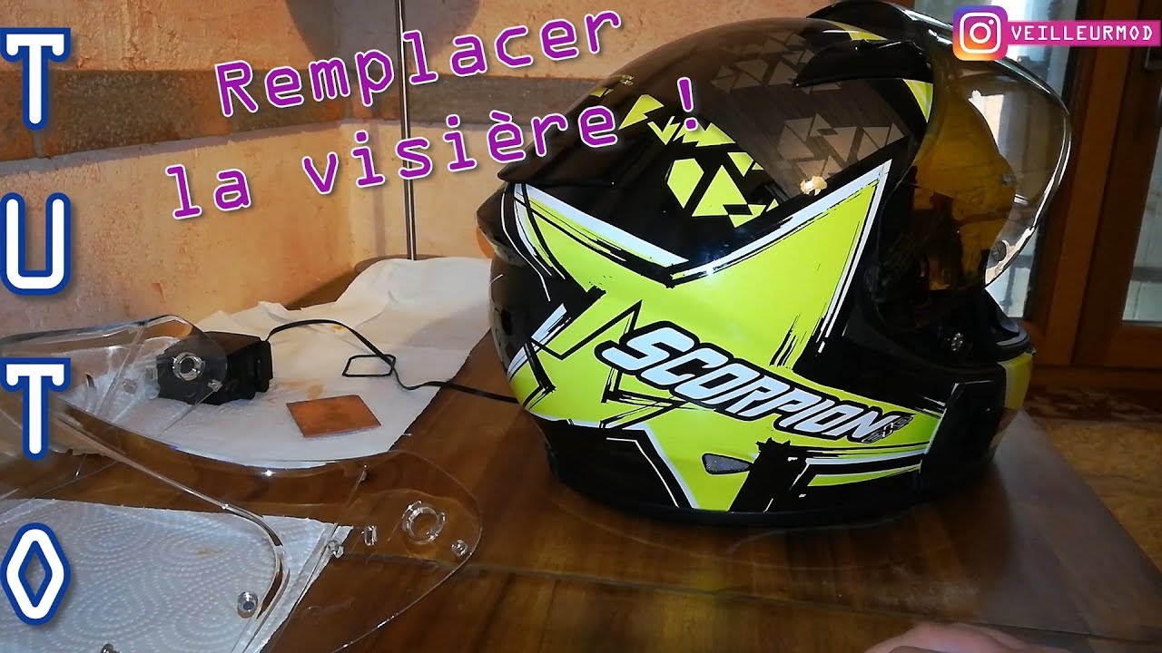 TUTO | SCORPION Exo 710 AIR : Visière, remplacement. #VAM #casque #moto #scorpion