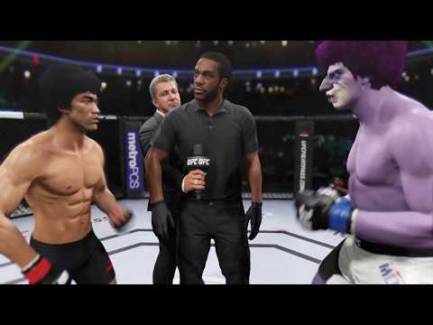 Bruce Lee vs. Purple Monster - EA Sports UFC 2 - Rematch - Dragon Fights 🐉