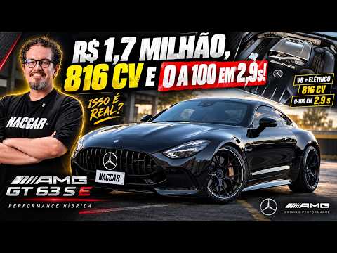 R$ 1,7 MILHÃO, 816 CV E 0 A 100 EM 2,9s! Avaliação do Mercedes-AMG GT 63 S E Performance! 😱⚡️