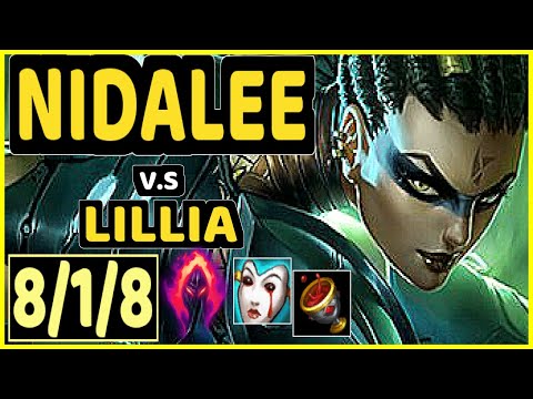 MINERVA (NIDALEE) vs LILLIA - 8/1/8 KDA JUNGLE GAMEPLAY - BR Ranked GRANDMASTER