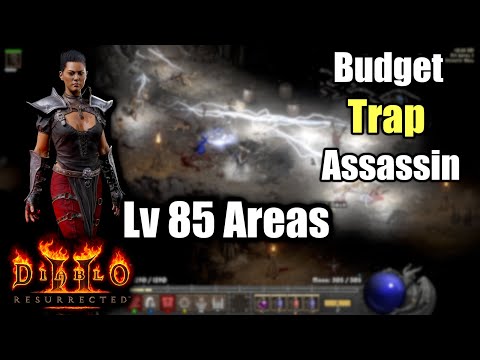 Budget Trap Assassin Gameplay Level 85 Areas - Trapsin Diablo 2 Resurrected 1440p