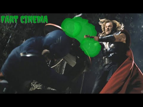 Thor and Captain America fight FART EDITION