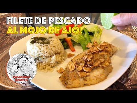 Pescado al Mojo de Ajo - Como hacer Pescado al Mojo de Ajo - Receta de Pescado al Mojo de Ajo