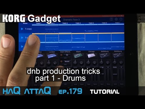KORG Gadget dnb Production Tricks │ Part 1 Drums - haQ attaQ 179