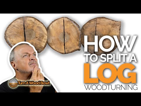 How To Split A Log — Wood Bowl Turning Blank Video