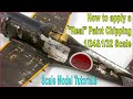 Realistic Paint Chipping Effect to Scale Model Aircraft for 1/24 & 1/32 Scale