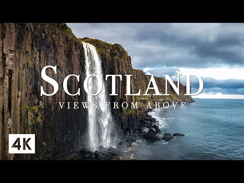 FLYING OVER SCOTLAND (4K UHD) - Breathtaking Views From Above, 4K Video Ultra HD