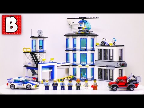 LEGO City 2017 Police Station, Set 60141 | Unbox Build Time Lapse Review