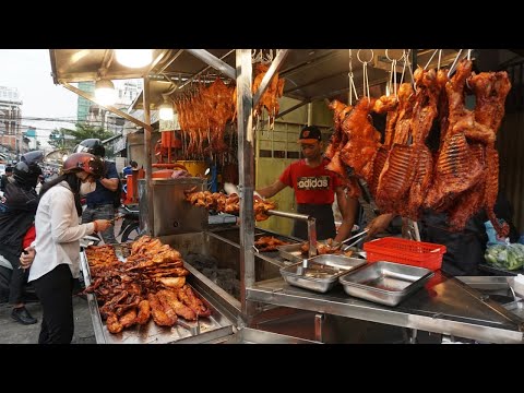 Toul Tom Puong Grill & Testy Meats on The Street - Yummy Yummy Roasted Ducks, Chickens, Pork & More