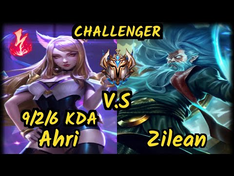 INTZ Envy (AHRI) vs ZILEAN - 9/2/6 KDA MID CHALLENGER GAMEPLAY - BR