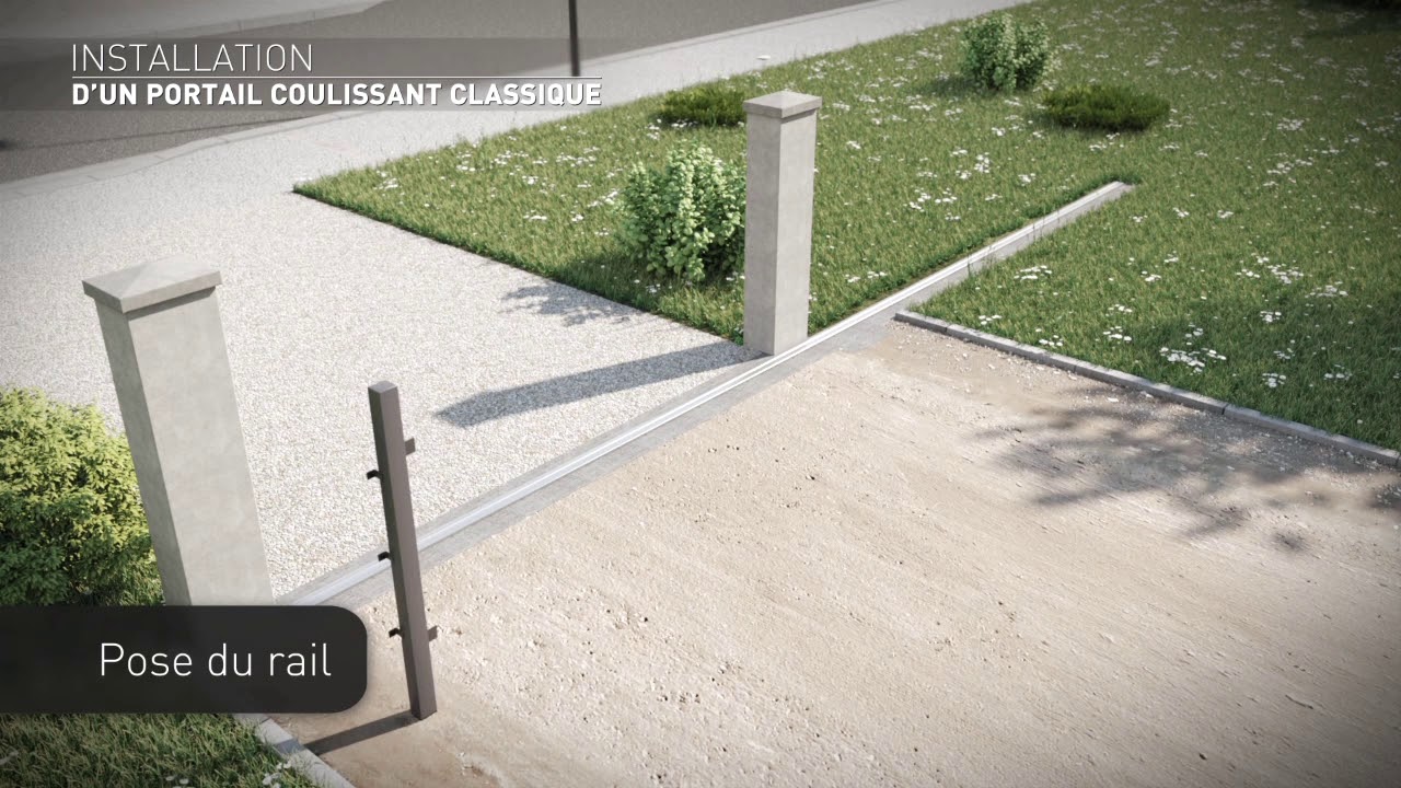 Construction portail coulissant