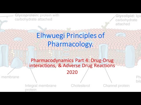 Elhwuegi Principles of Pharmacology. Pharmacodynamics, Part 5: Drug-Drug Interactions & ADR.