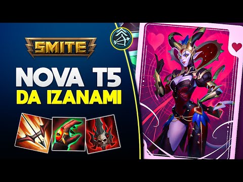 NOVA T5 NO SMITE! TESTANDO! IZANAMI ADC - ⚡ Smite BR Conquista