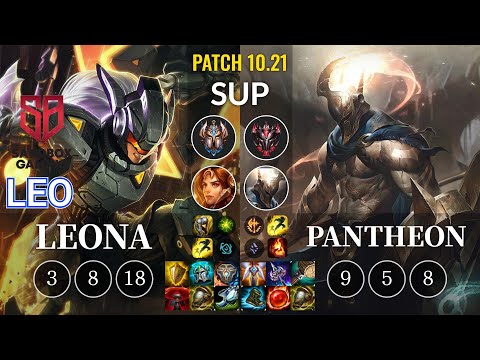 SB Leo Leona vs Pantheon Sup - KR Patch 10.21
